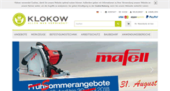 Desktop Screenshot of klokow-gmbh.de